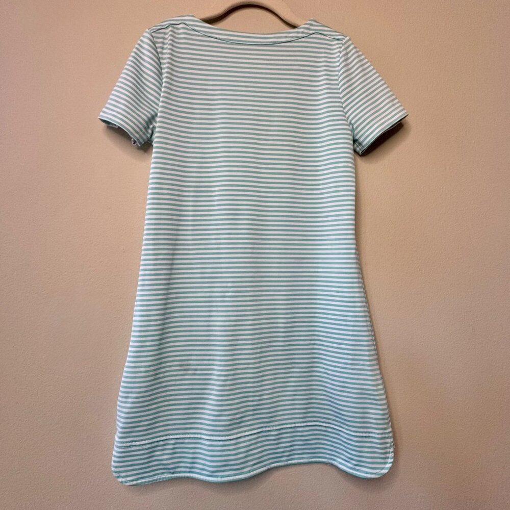 VINEYARD VINES Girls Sankaty T-Shirt Dress S 7-8 Toddler Girl Blue Stripes - Picture 2 of 10